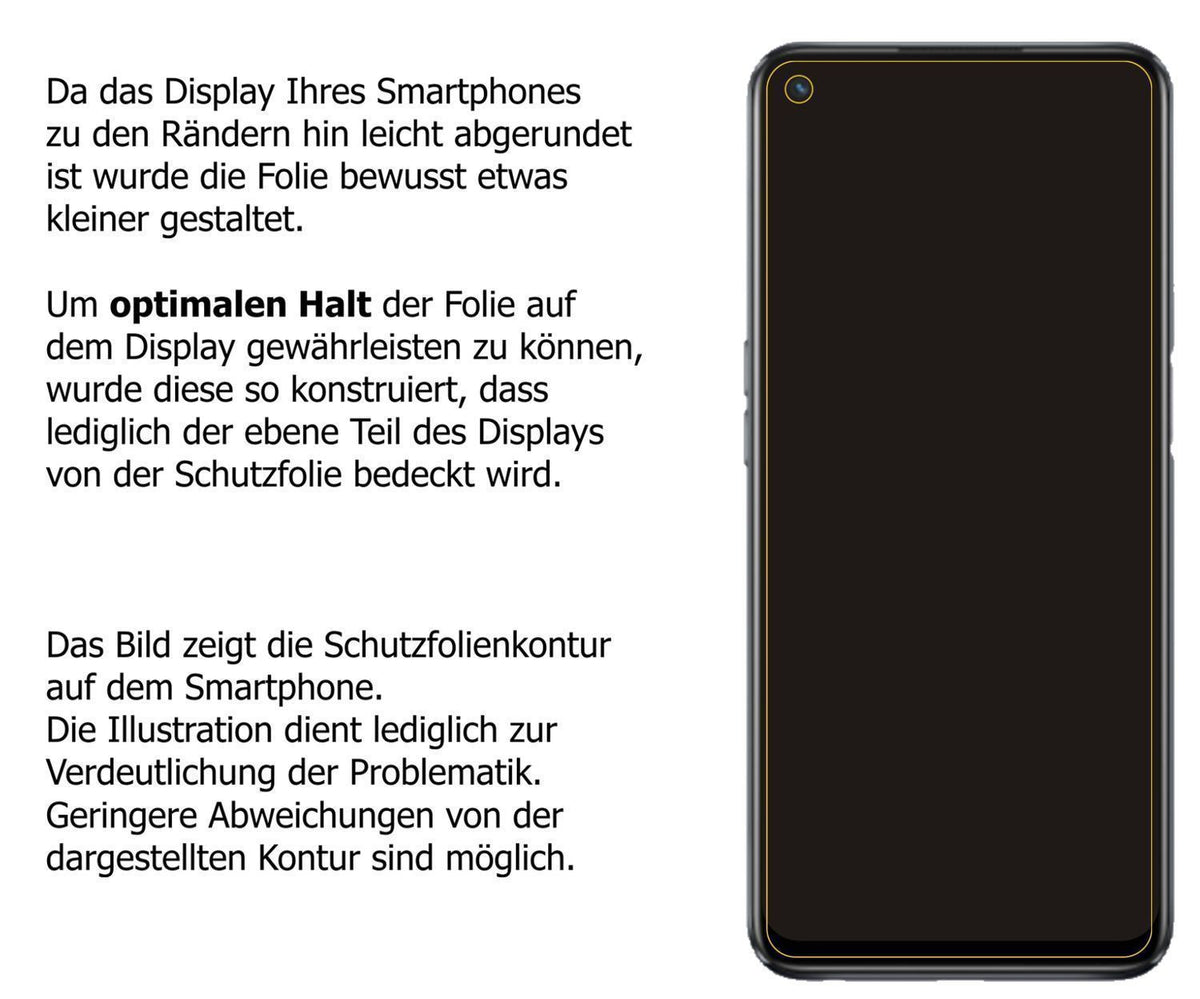 2x Schutzfolie matt für Oppo A93s 5G Display-Schut (6)