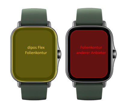 2x 3D Full Cover Schutzfolie für Amazfit GTS 2e (2)