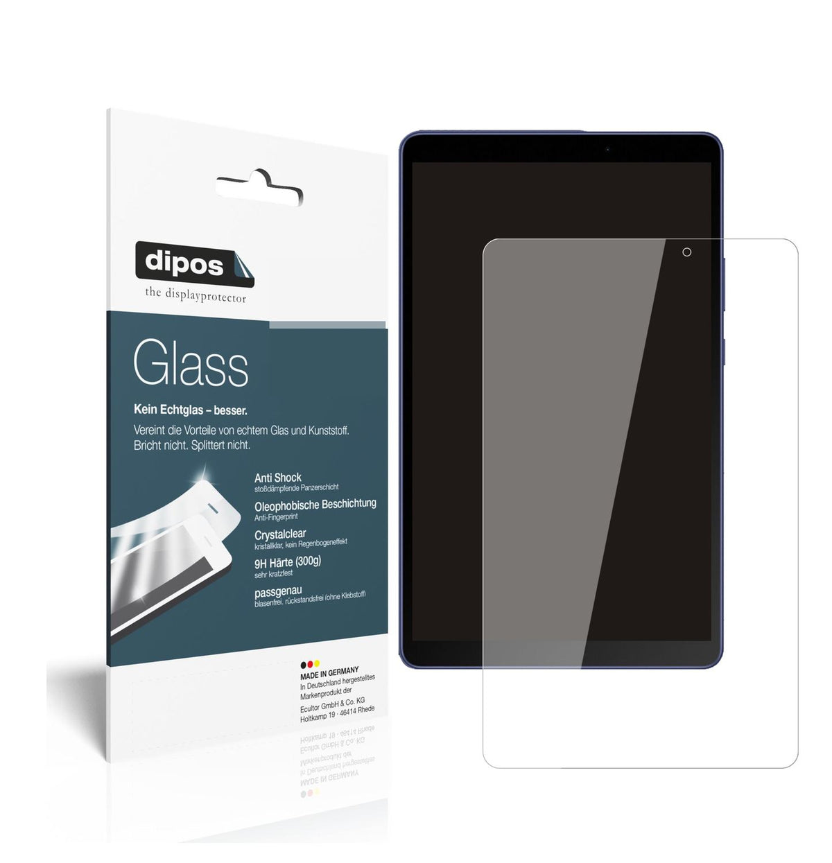 2x 9H Schutzfolie für Honor Tablet X7 8 Zoll Panze (1)