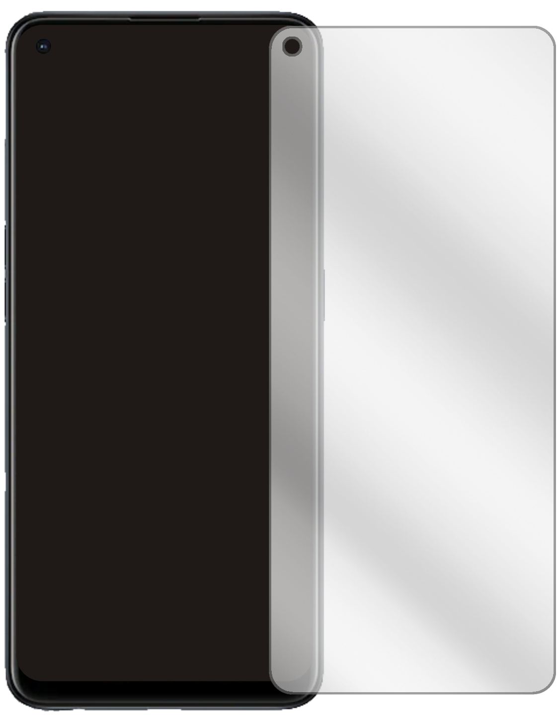 1x Schutzfolie klar für Oppo Reno6 Z Display-Schut (2)