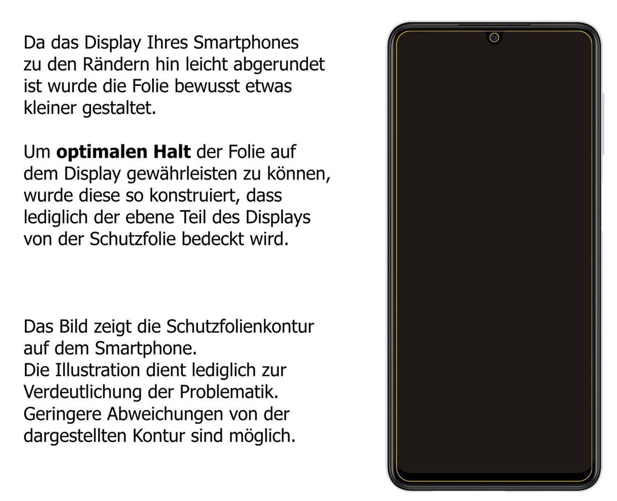 2x 9H Schutzfolie für Samsung Galaxy M22 Panzerfol (3)