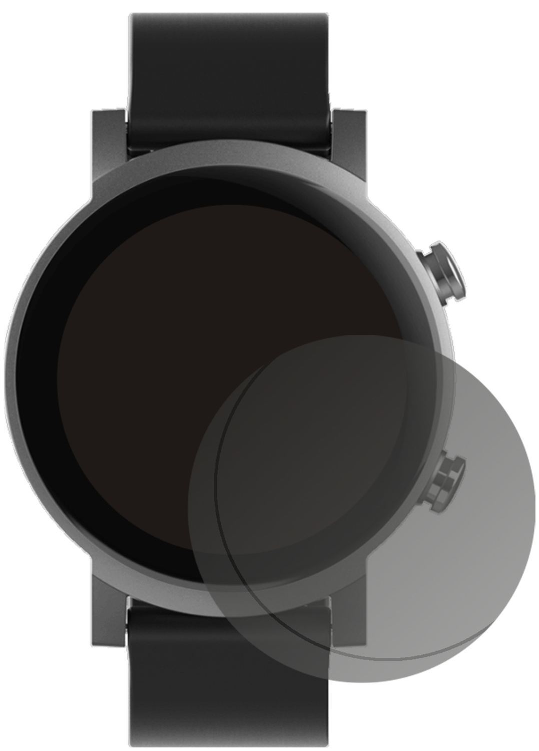 Blickschutzfolie für TicWatch E3 Smartwatch matt S (2)