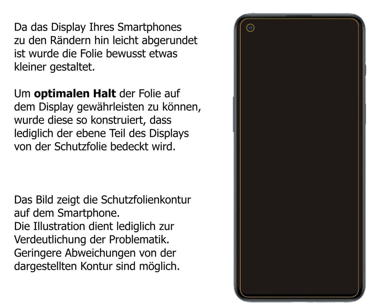 1x 9H Schutzfolie matt für OnePlus Nord 2 Panzerfo (3)