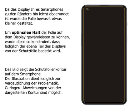 1x 9H Schutzfolie matt für OnePlus Nord 2 Panzerfo (3)
