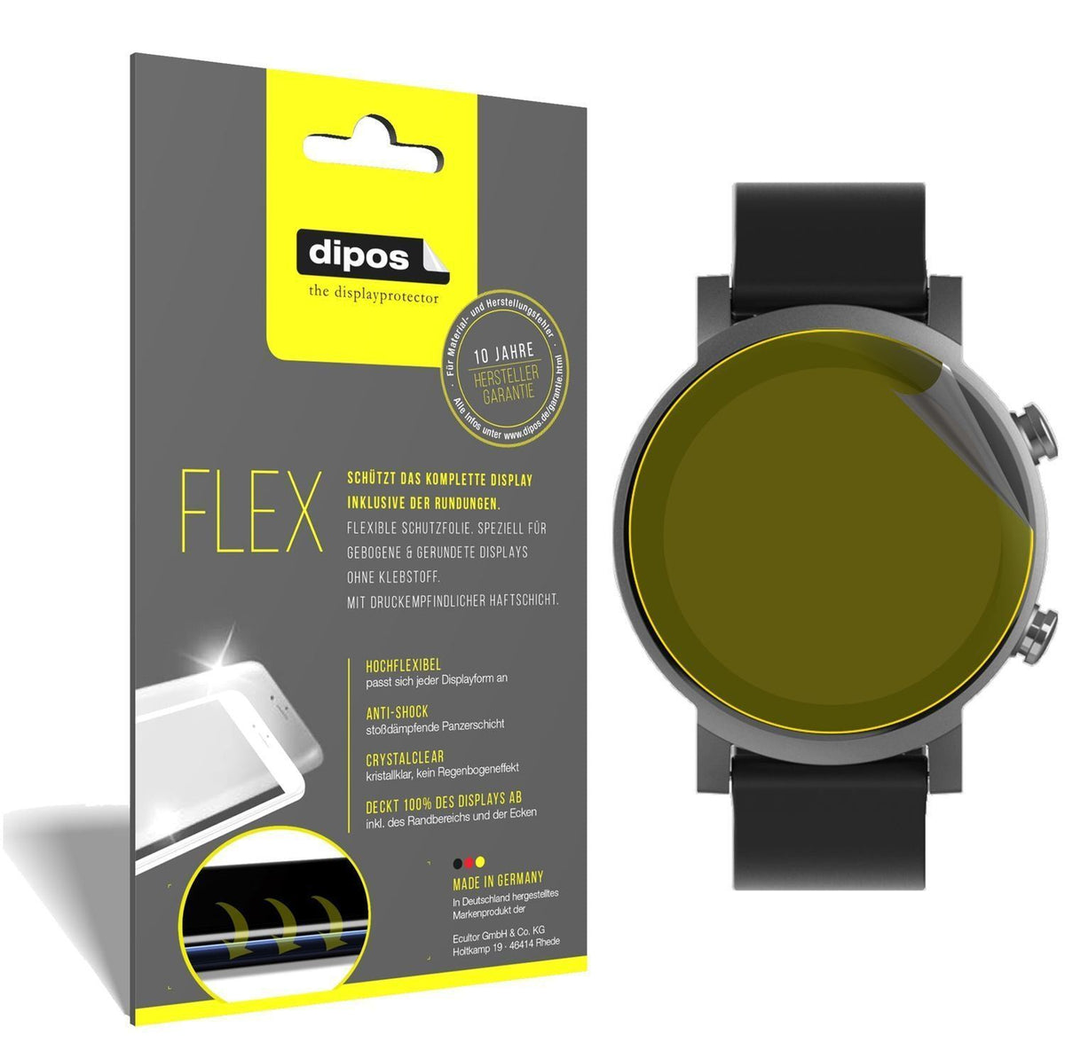 3x 3D Full Cover Schutzfolie für TicWatch E3 Smart (1)