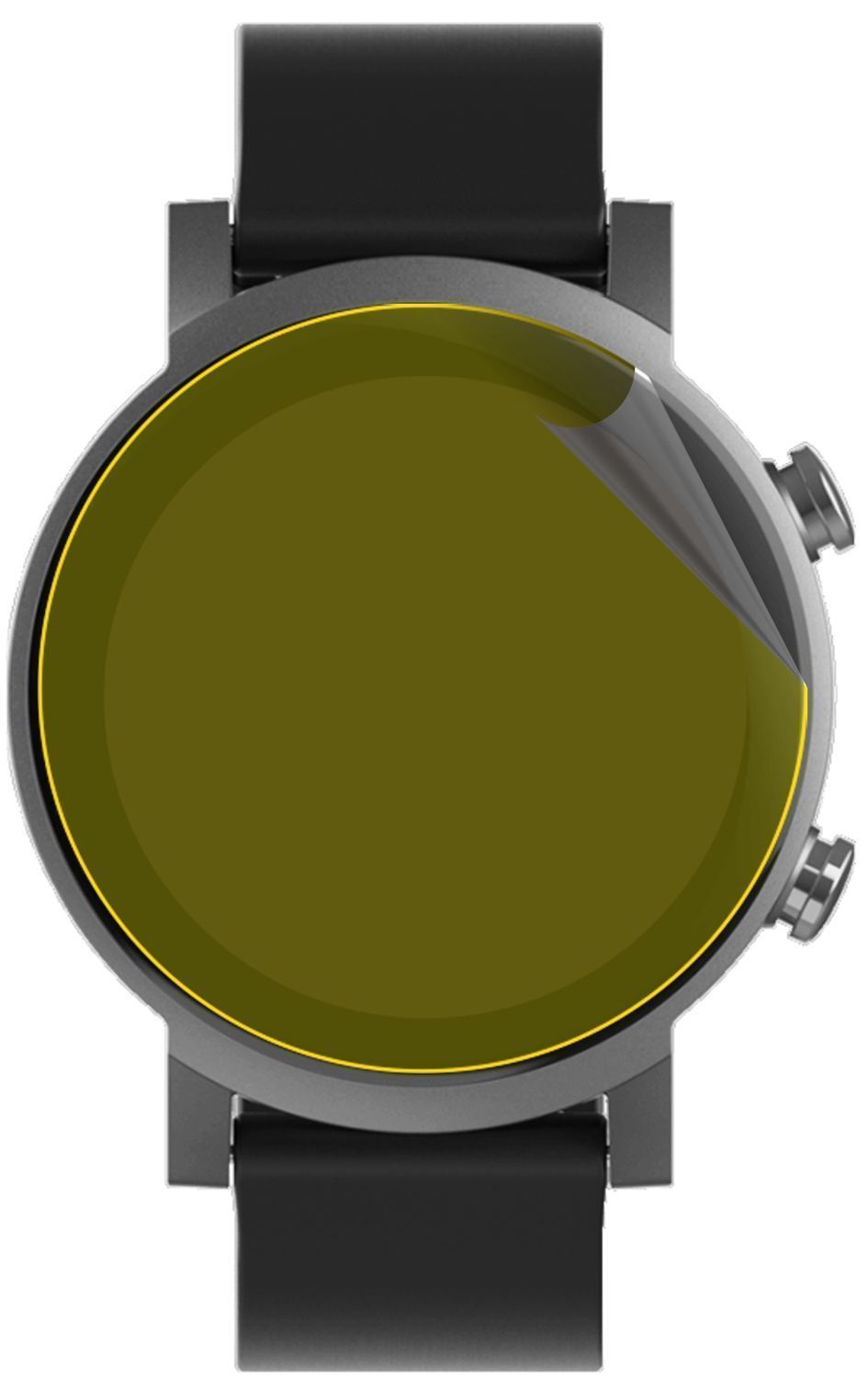 3x 3D Full Cover Schutzfolie für TicWatch E3 Smart (3)