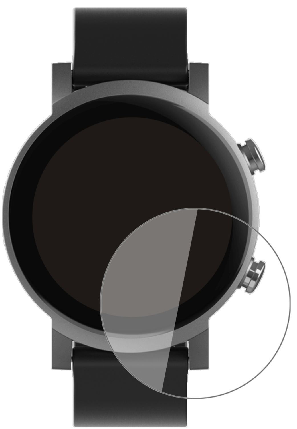 2x 9H Schutzfolie für TicWatch E3 Smartwatch Panze (2)