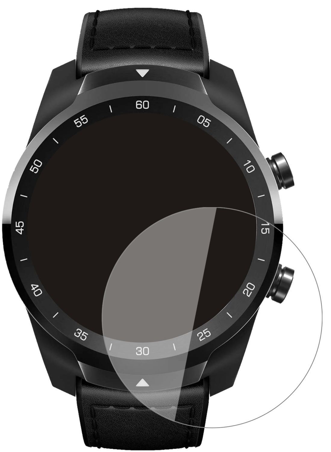 2x 9H Schutzfolie für TicWatch Pro S Panzerfolie (2)