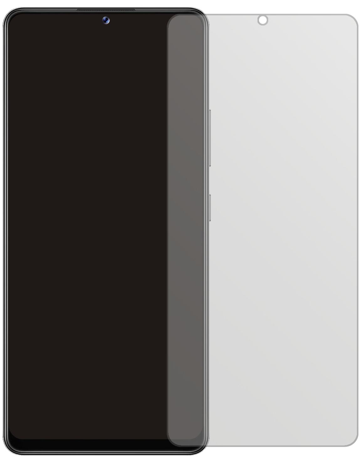 2x Schutzfolie matt für Samsung Galaxy M42 5G Disp (2)