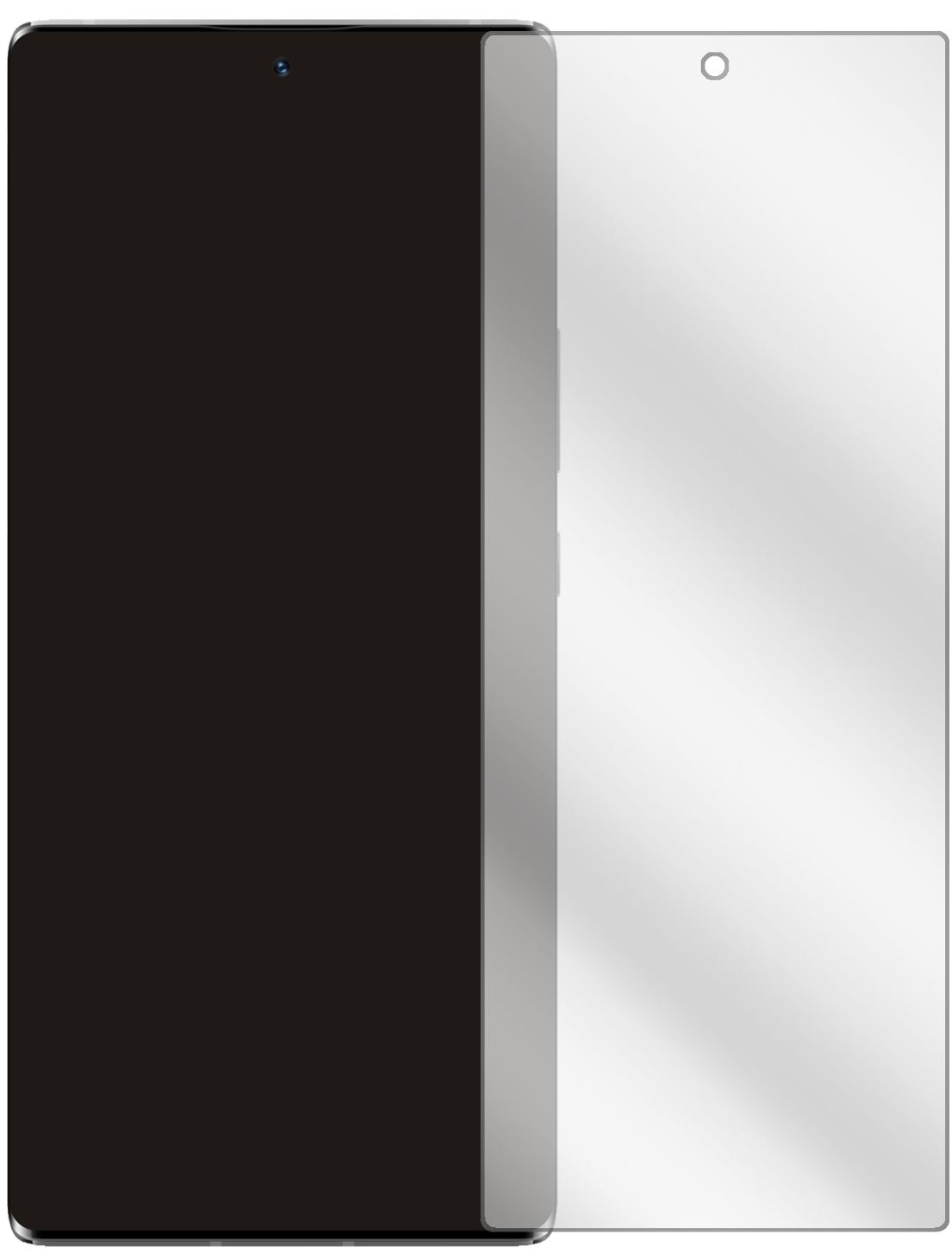 2x Schutzfolie klar für ZTE Axon 30 Ultra Display- (2)