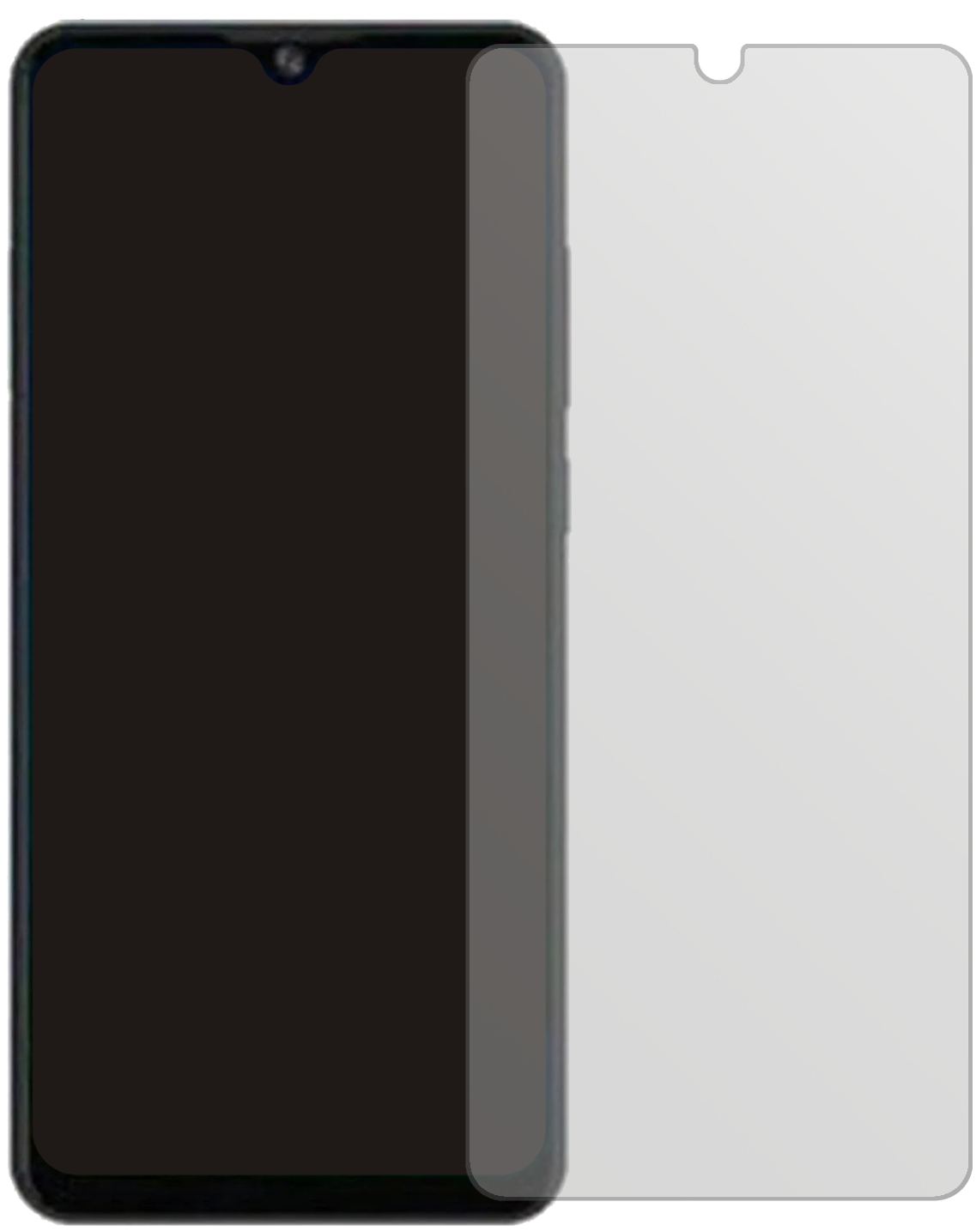 2x Schutzfolie matt für ZTE Blade A51 lite Display (2)