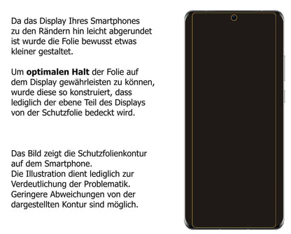 2x 9H Schutzfolie matt für Huawei P50 Pro Panzerfo (3)