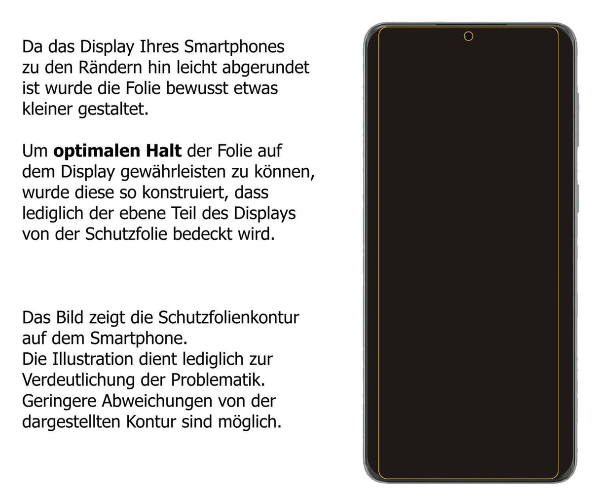 1x 9H Schutzfolie matt für Huawei P50 Panzerfolie (3)