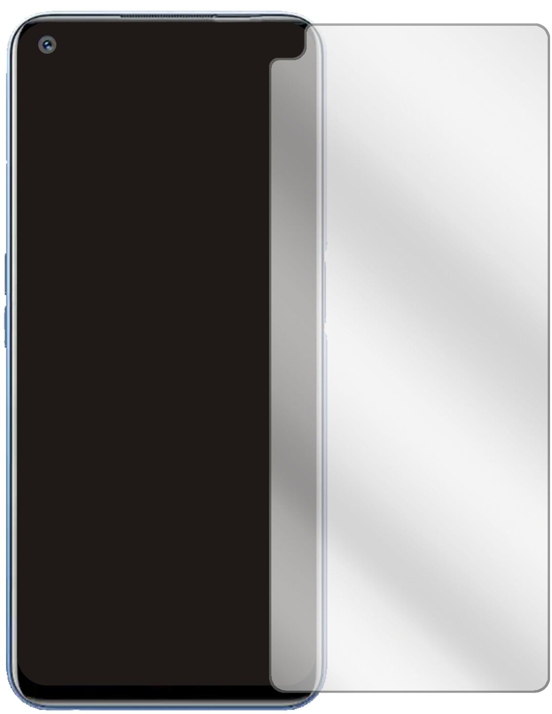 2x Schutzfolie klar für Oppo Find X3 Neo Display-S (2)