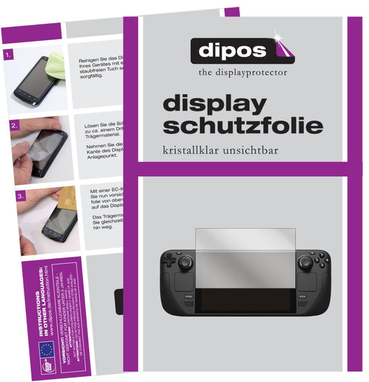 2x Schutzfolie klar für Valve Steam Deck Display-S (1)