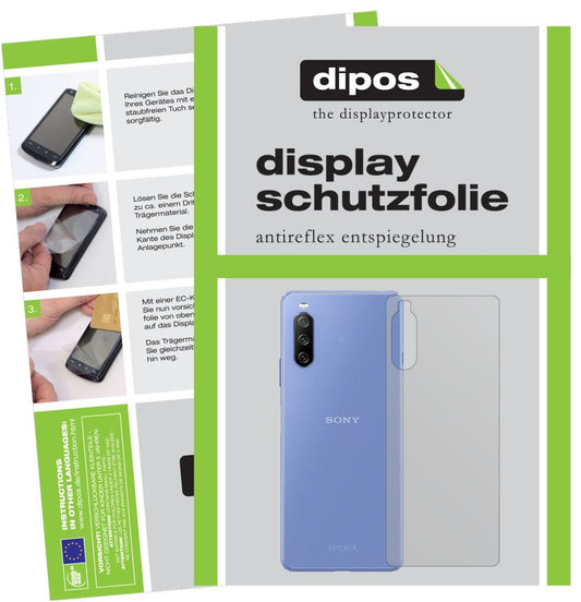 2x Schutzfolie matt für Sony Xperia 10 III Rücksei (1)
