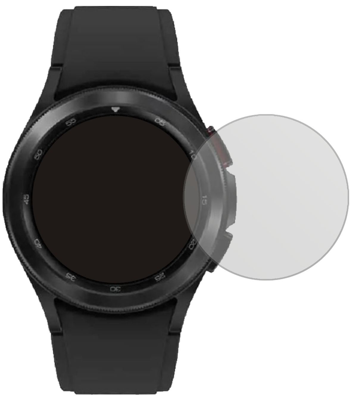 5x Schutzfolie matt für Samsung Galaxy Watch 4 Cla (2)