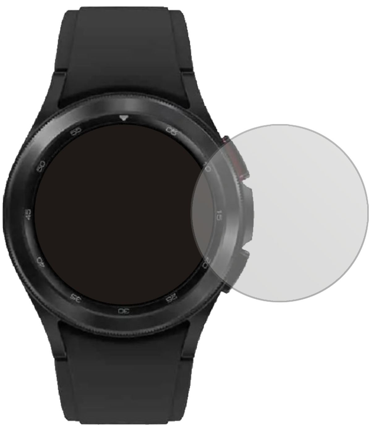 1x Schutzfolie matt für Samsung Galaxy Watch 4 (40 (2)