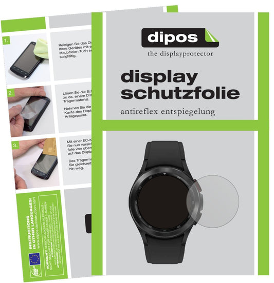 2x Schutzfolie matt für Samsung Galaxy Watch 4 Cla (1)
