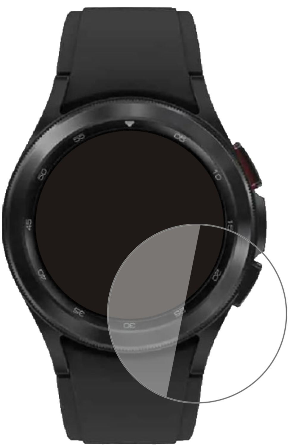 2x 9H Schutzfolie für Samsung Galaxy Watch 4 Class (2)