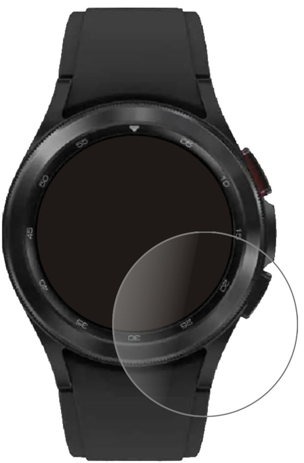 2x 9H Schutzfolie matt für Samsung Galaxy Watch 4  (2)