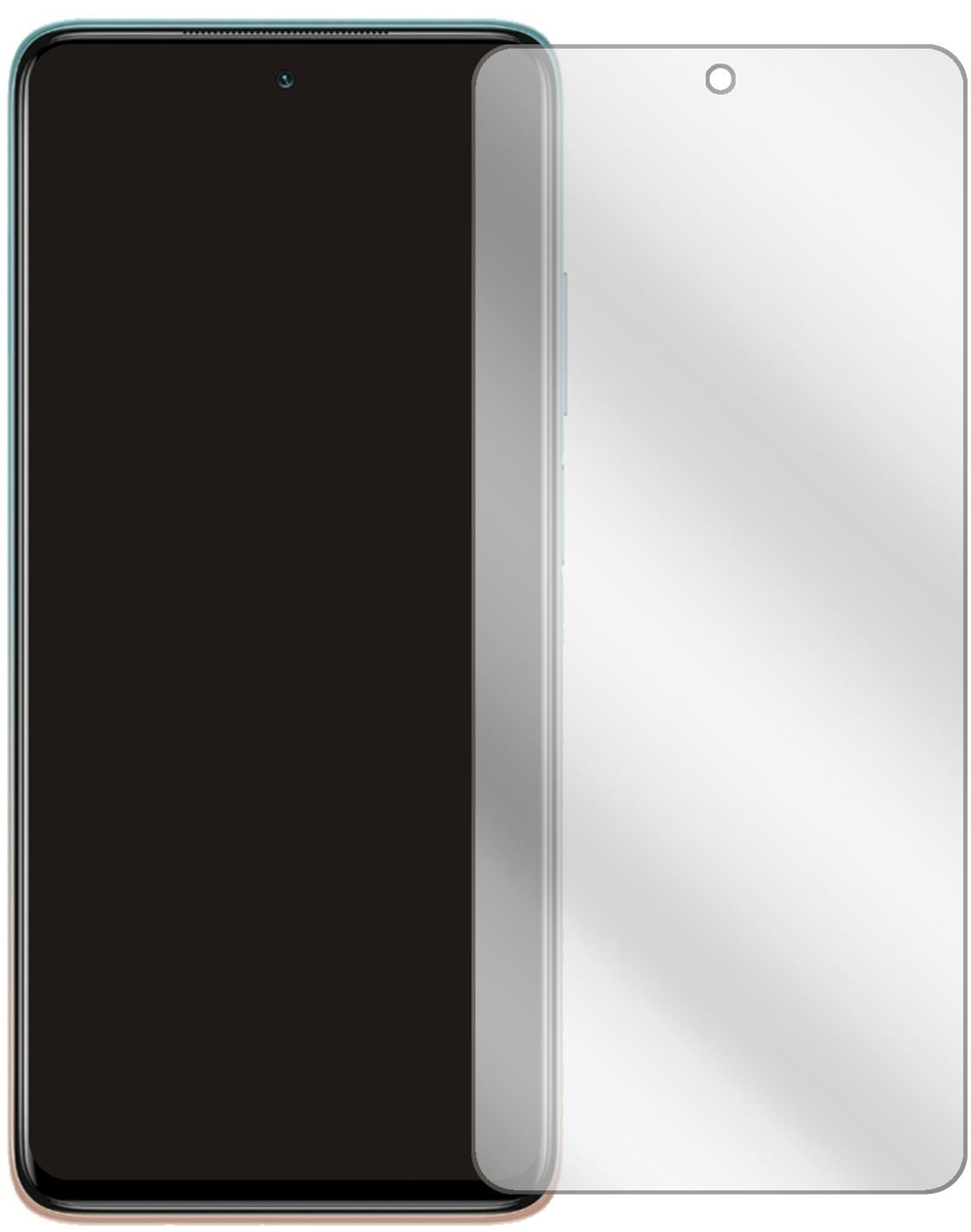 5x Schutzfolie klar für Xiaomi Mi 10i 5G Display-S (2)