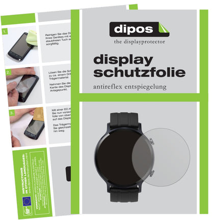 5x Schutzfolie matt für Oppo Realme Watch S Displa (1)