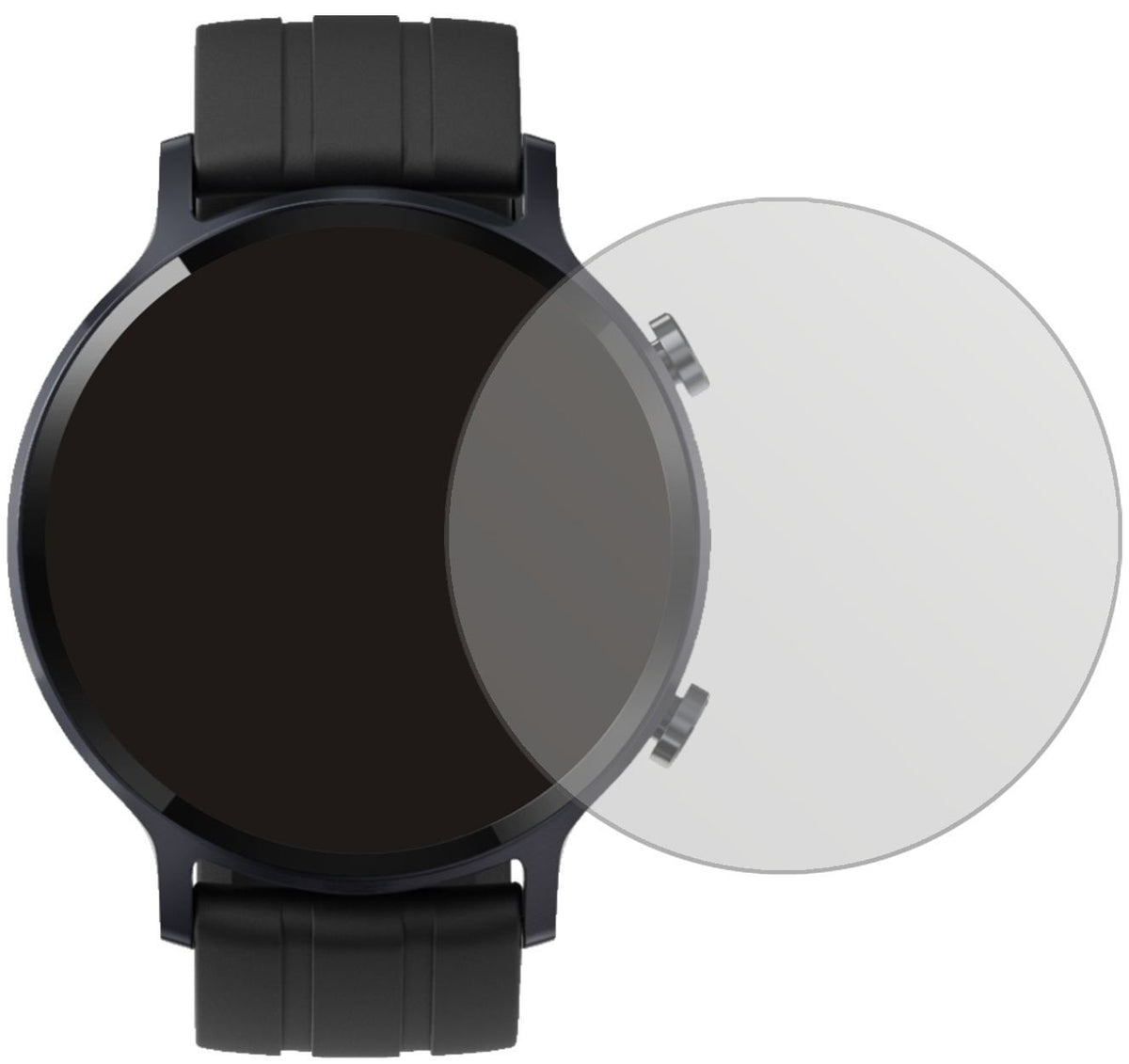 5x Schutzfolie matt für Oppo Realme Watch S Displa (2)