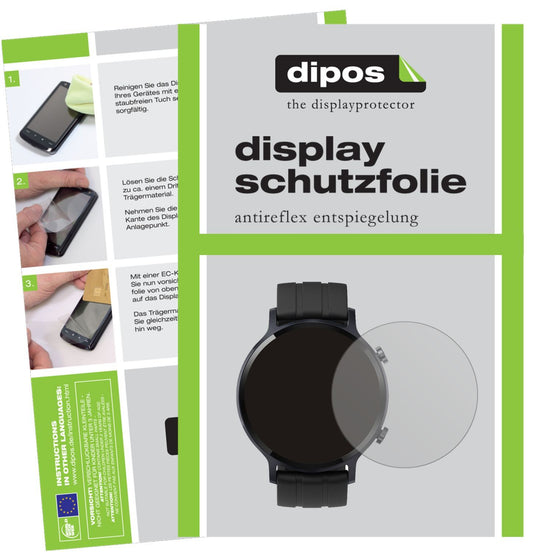 6x Schutzfolie matt für Oppo Realme Watch S Displa (1)