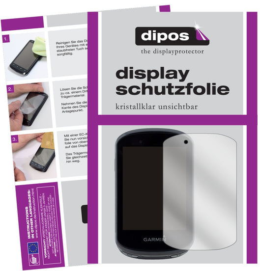 2x Schutzfolie klar für Garmin Edge 830 Display-Sc (1)