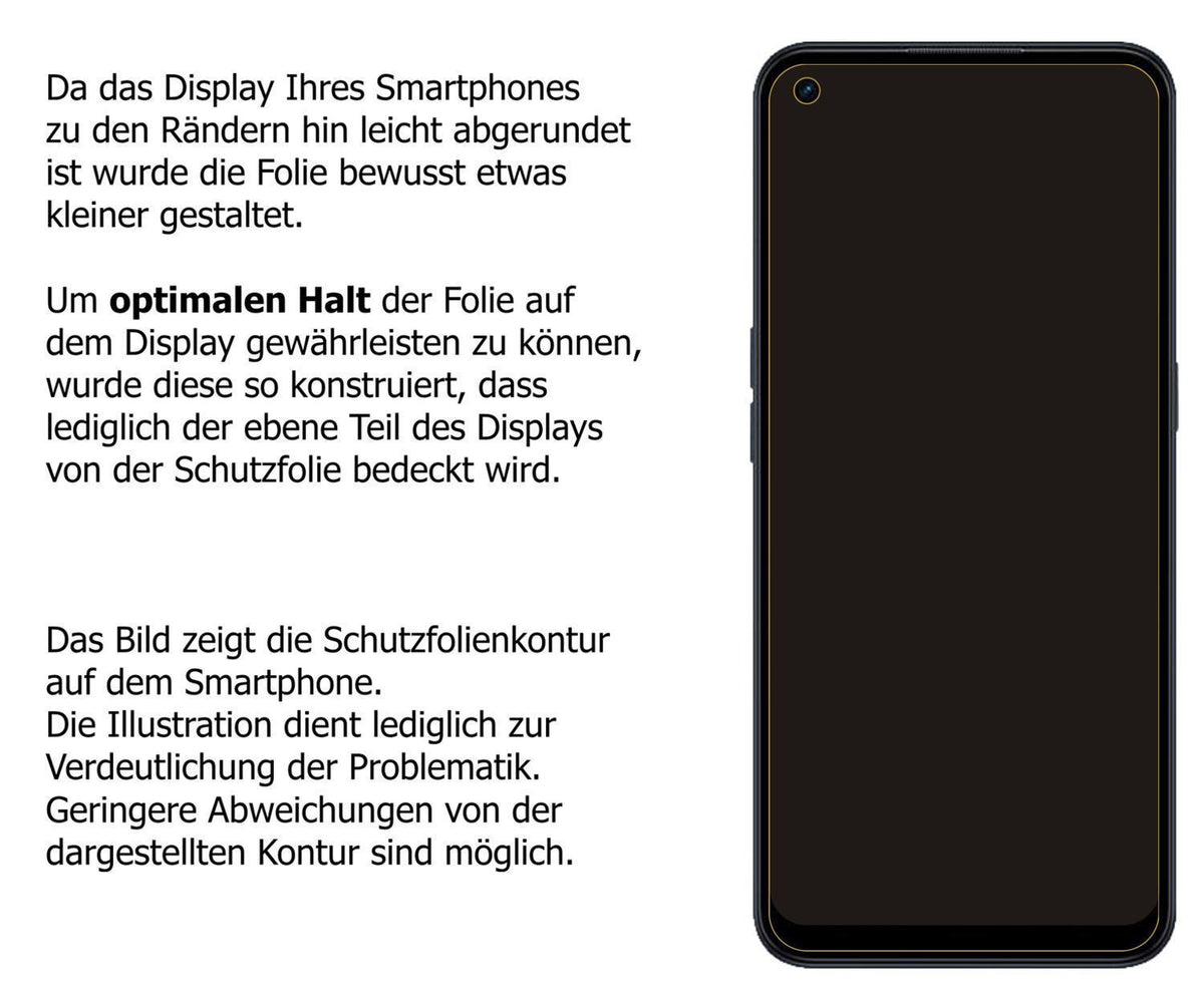 1x 9H Schutzfolie matt für Oppo A53 5G Panzerfolie (3)