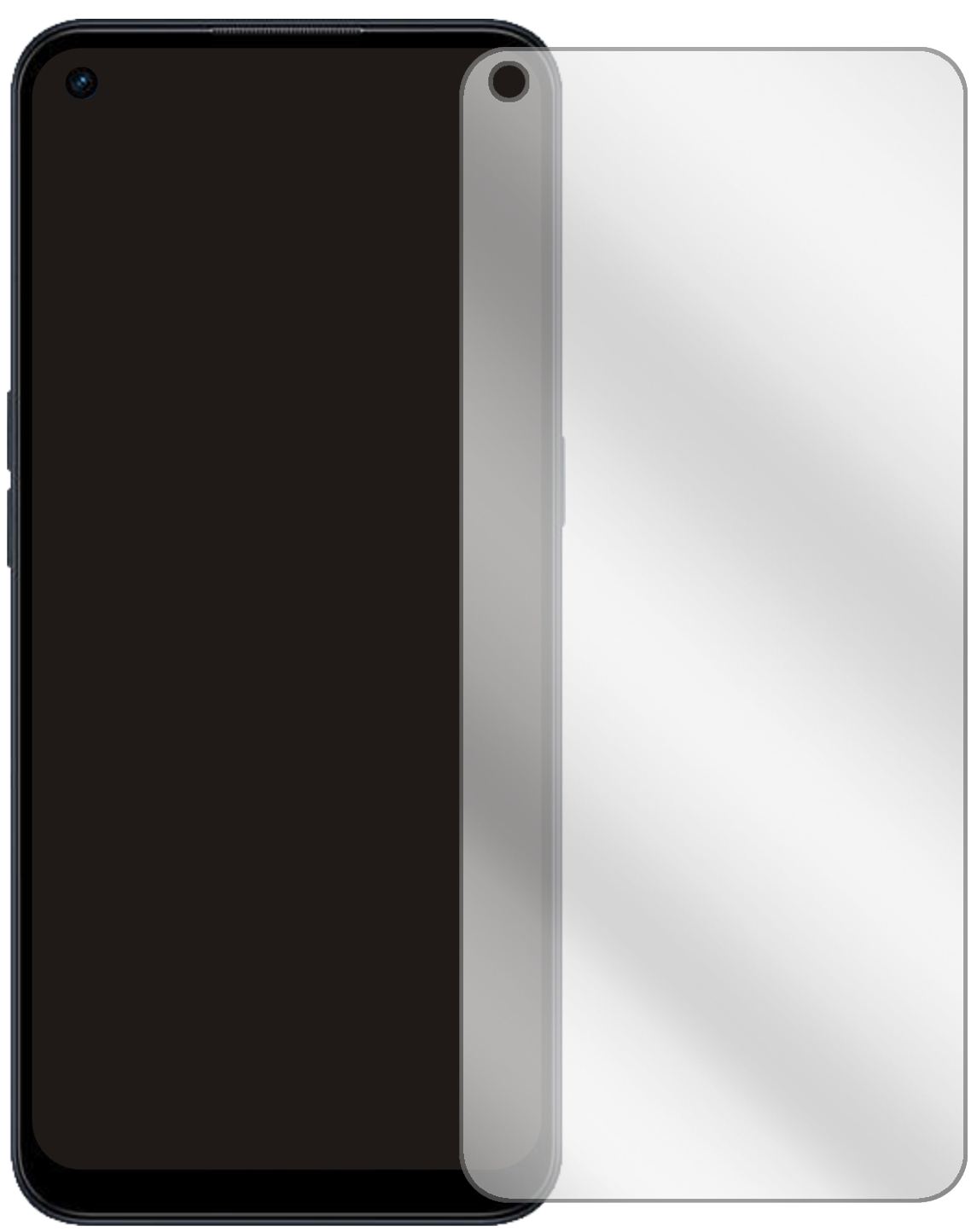 2x Schutzfolie klar für Oppo A53 5G Display-Schutz (2)