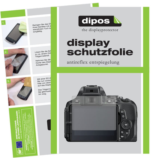 1x Schutzfolie matt für Nikon D 5600 Display-Schut (1)