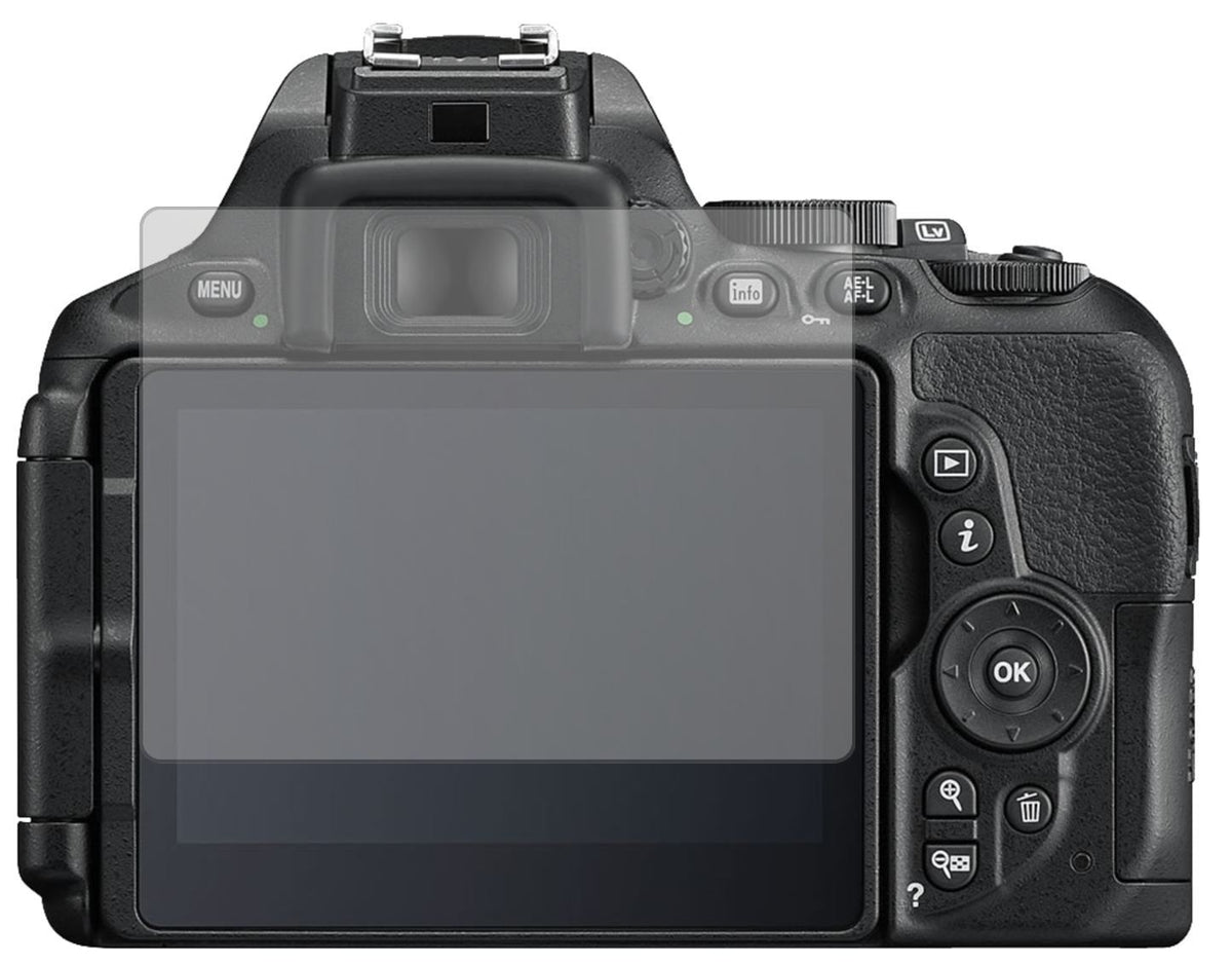2x Schutzfolie matt für Nikon D 5600 Display-Schut (2)