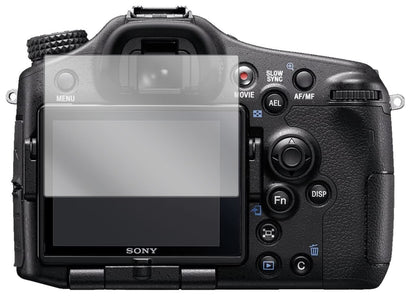 2x Schutzfolie klar für Sony Alpha 77 II Display-S (2)