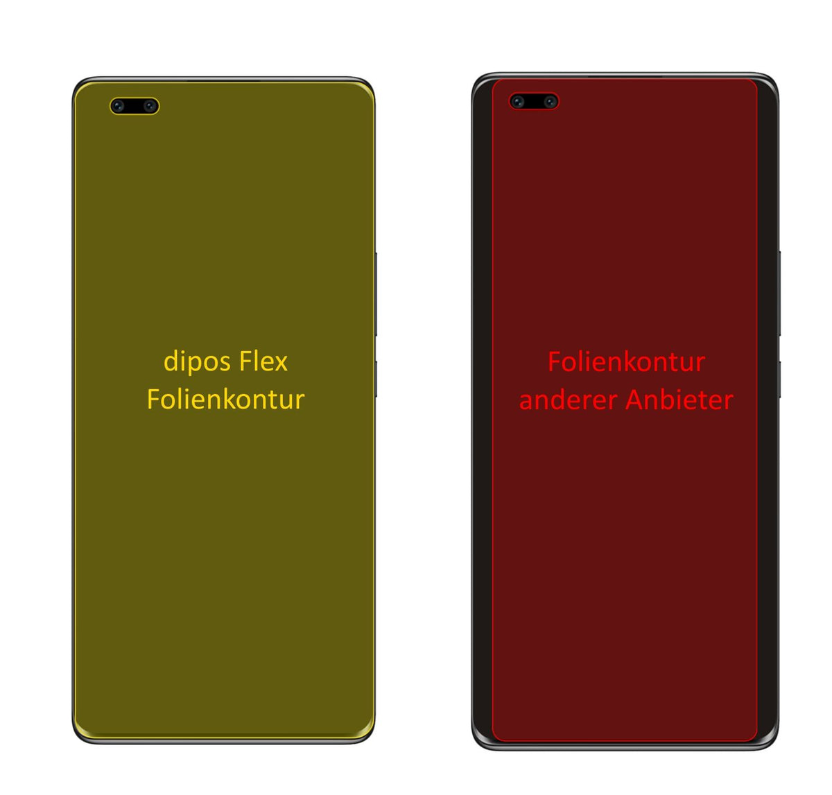 3x 3D Full Cover Schutzfolie für Honor 50 Pro (2)