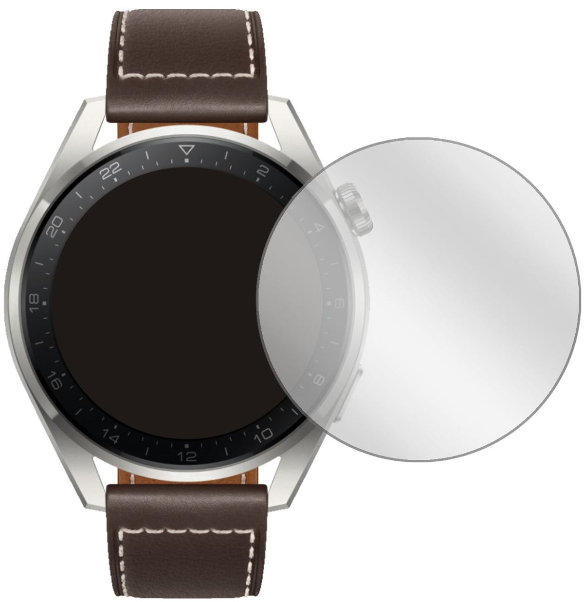 6x Schutzfolie klar für Huawei Watch 3 Pro Display (2)