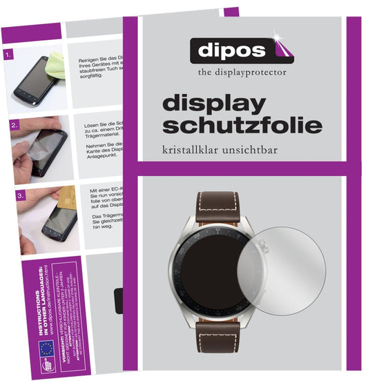 2x Schutzfolie klar für Huawei Watch 3 Pro Display (1)