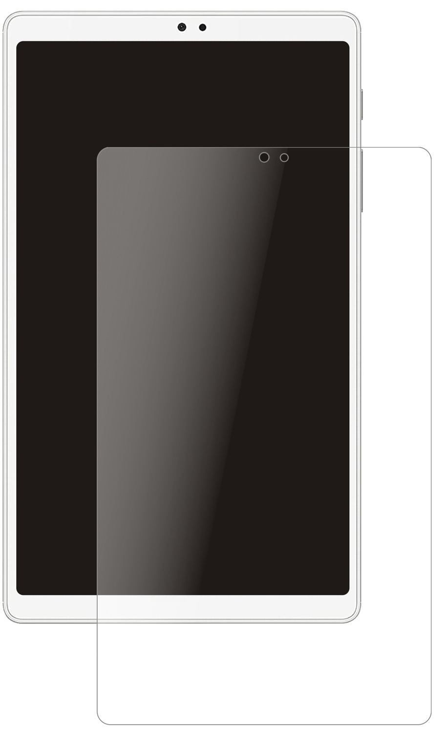 2x 9H Schutzfolie matt für Samsung Galaxy Tab A7 L (2)