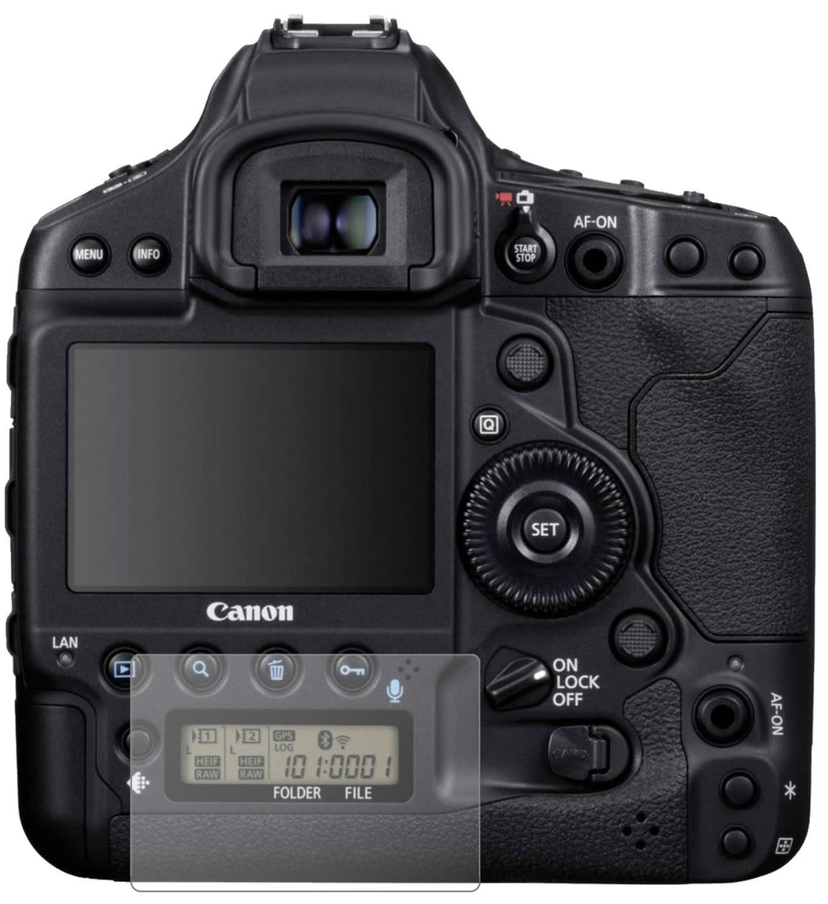 2x 9H Schutzfolie matt für Canon Eos 1D Panzerfoli (2)
