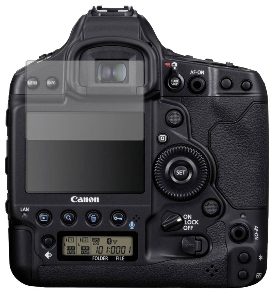 2x Schutzfolie matt für Canon Eos 1D Display-Schut (2)