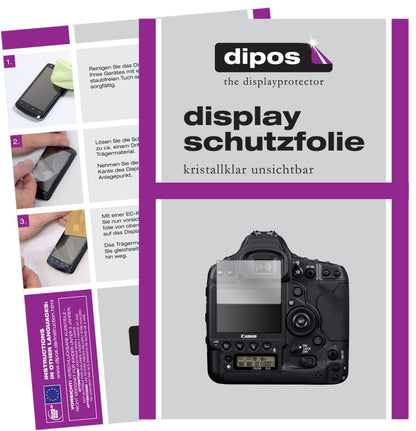 2x Schutzfolie klar für Canon Eos 1D Display-Schut (1)