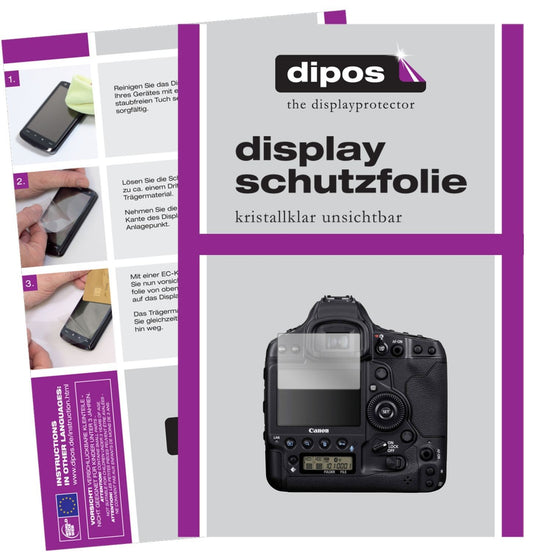 2x Schutzfolie klar für Canon Eos 1D Display-Schut (1)