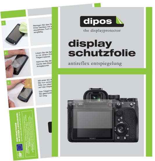 2x Schutzfolie matt für Sony Alpha 7R IIIA Display (1)