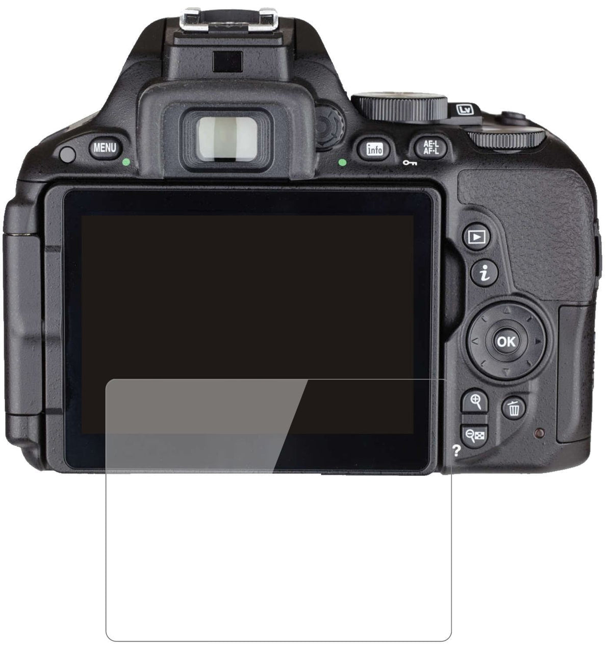 2x 9H Schutzfolie für Nikon 5500 Panzerfolie (2)