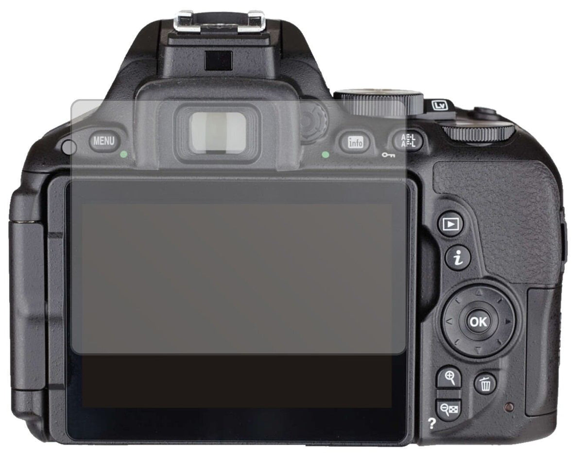 2x Schutzfolie matt für Nikon 5500 Display-Schutzf (2)