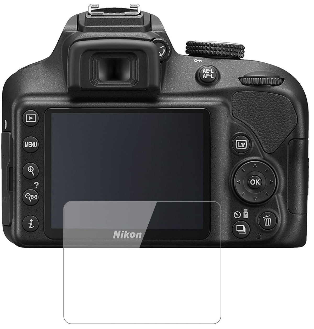 2x 9H Schutzfolie für Nikon 3400 Panzerfolie (2)