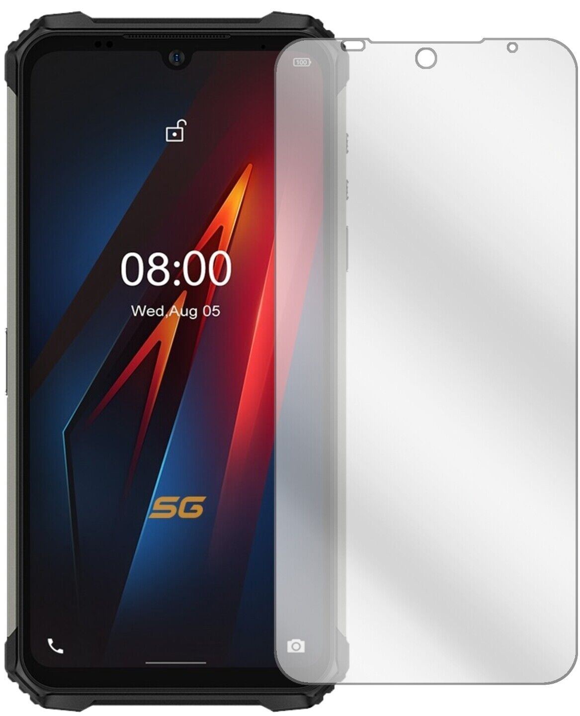5x Schutzfolie klar für Ulefone Armor 8 5G Display (2)