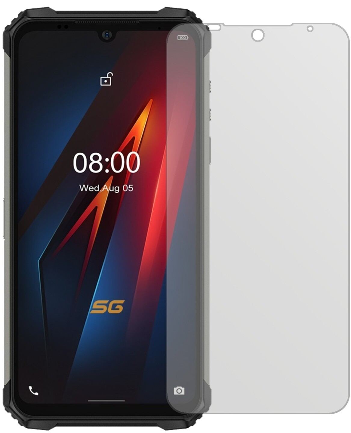 2x Schutzfolie matt für Ulefone Armor 8 5G Display (2)