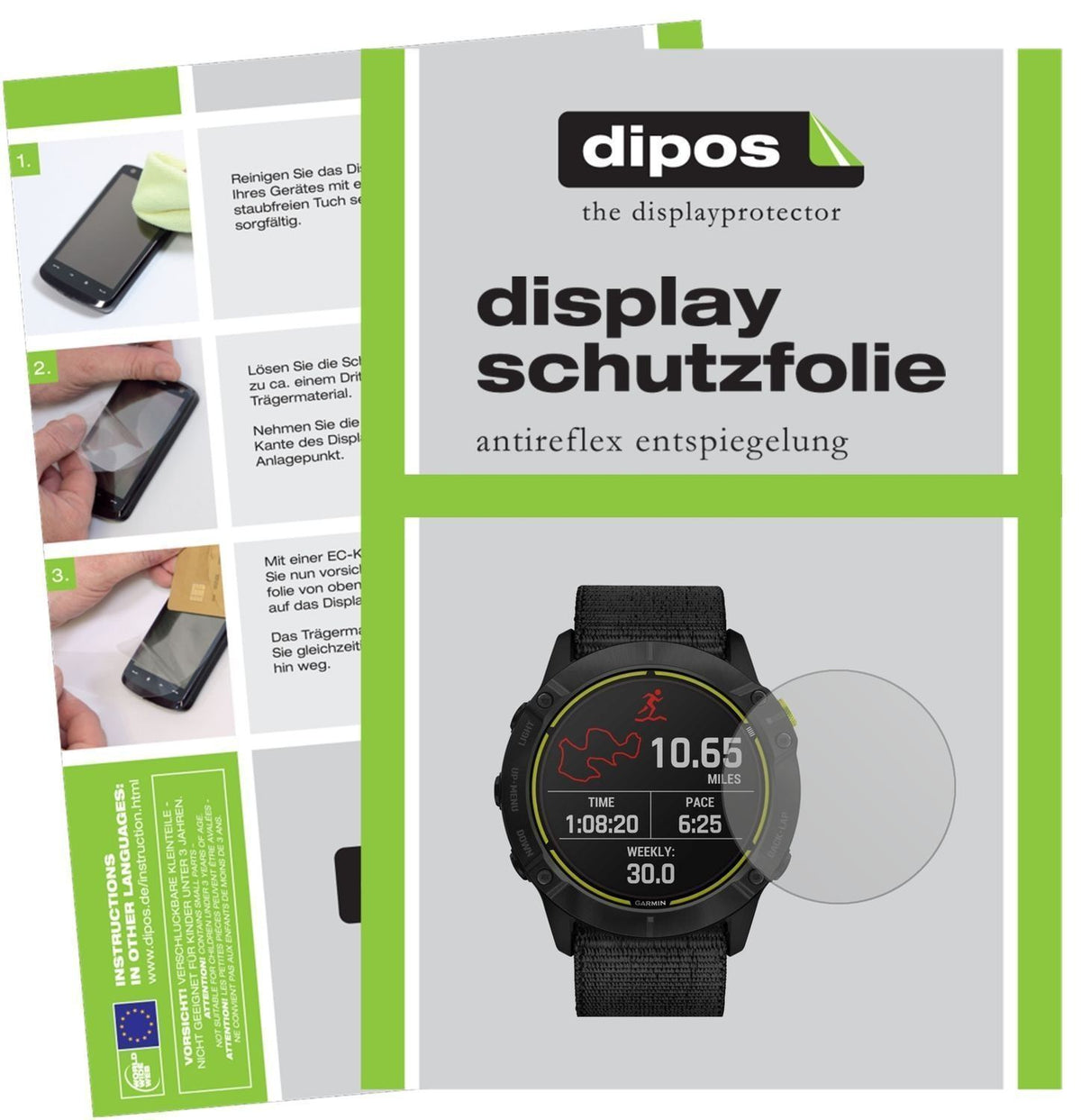 2x Schutzfolie matt für Garmin Enduro Smartwatch D (1)